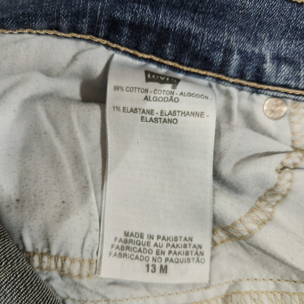 Levi's 524 Too Superlow‎ Womens Size 13M Blue Denim Jeans - Picture 7 of 9